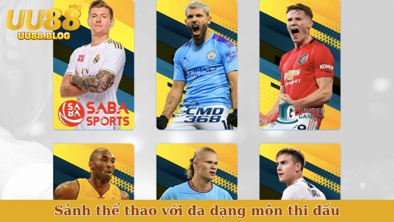 Sảnh thể thao với đa dạng môn thi đấu